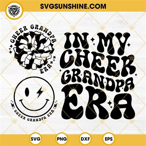 In My Cheer Grandpa Era Svg Cheer Grandpa Svg