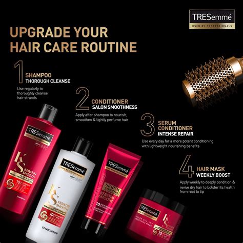 Tresemmé Anti Frizz Shampoo And Hair Conditioner Keratin Smooth For Dry And Frizzy Hair 620ml