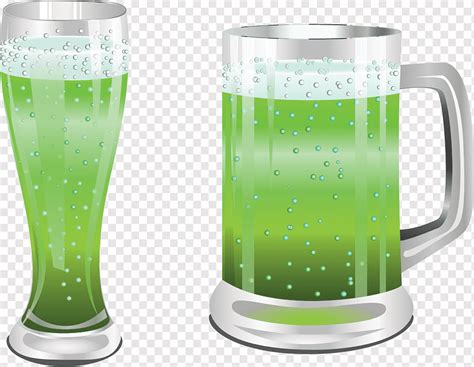 Vaso De Cerveza Verde Png Pngwing