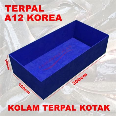 Kolam Ikan Terpal Kotak Cm X Cm X Cm Terpaulin Hdpe