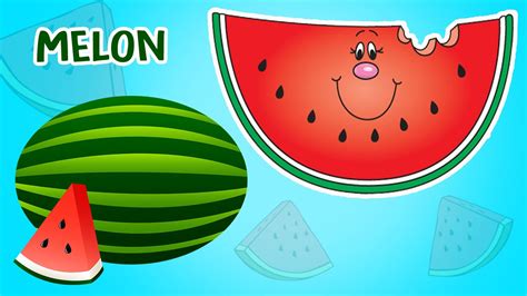 English Fruit Rhymes Cartoon For Kids Melons Fruit Song Juniors Tv