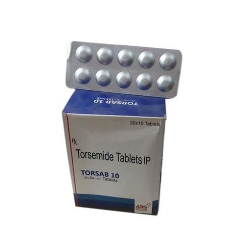 Torsab Tab Torsemide Tablets Packaging Size 20x10 Tablet 10mg At Rs