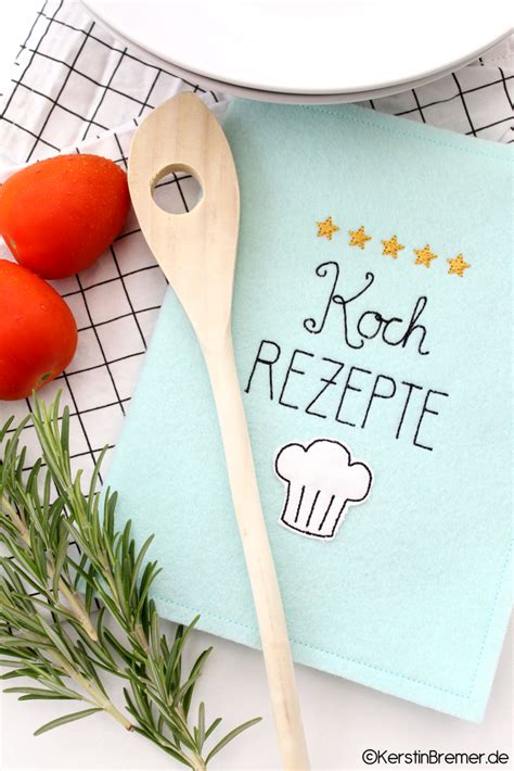 Kochrezepte Doodle Stickdateien Set KerstinBremer De