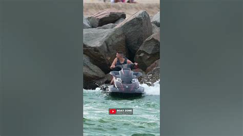 Jet Ski Crashes Into Rocks At Haulover Inlet Boat Zone Youtube