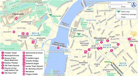 Prague offline map - One-day trip visitor itinerary planner to explore ...