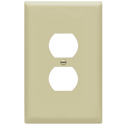 Enerlites Duplex Receptacle Outlet Wall Plate Oversize 1 Gang Polycarbonate Thermoplastic