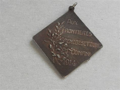 Medaille Schweiz Milit R Aux Frontiers Grenzbesetzung Kaufen Auf