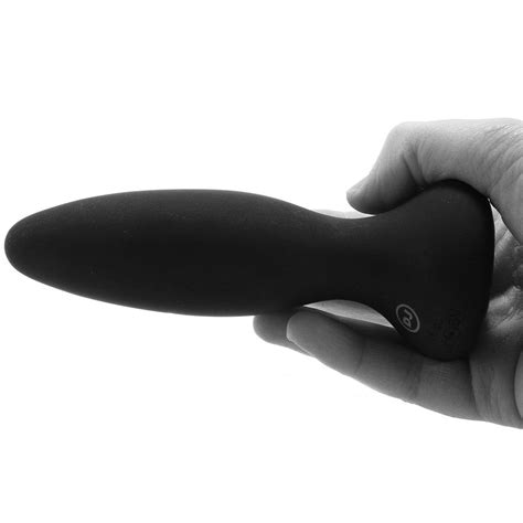 A Play Vibe Adventurous Rechargeable Silicone Anal Plug Black