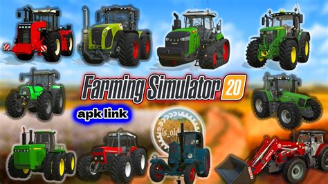 Fs 20 Tractor🚜🚜 Mods Apk Full Apk Link Farming Simulator 20 Youtube