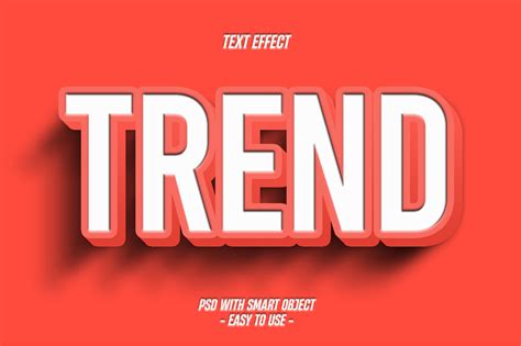 D Trend Editable Text Effect Psd Graphic By Chaska Id Creative Fabrica