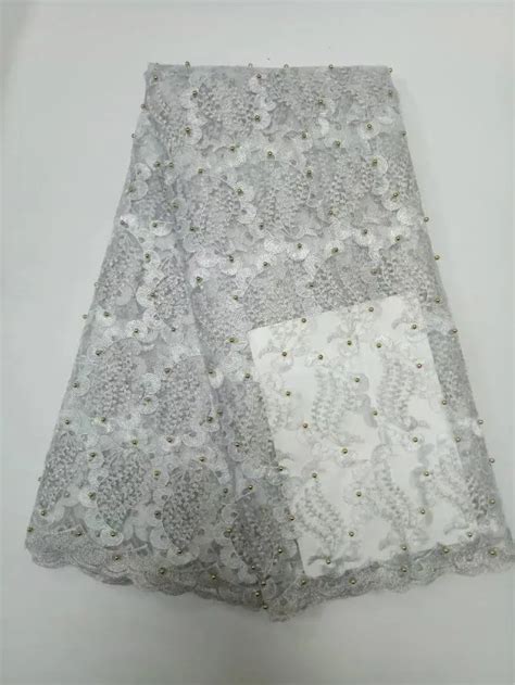 In The French Lace Fabric With Polyester Transparent Gauze France