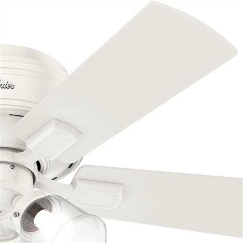 Hunter Crestfield Low Profile Ceiling Fan W Led Light And Pull