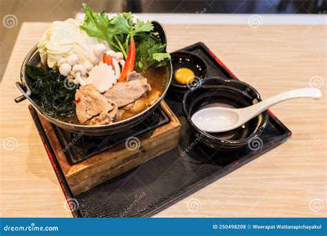 Japanese Sukiyaki Nabe Ramen Stock Photo Image Of Ramen Cooking