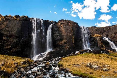 Cascadas De Hampaturi La Paz Bolivia Waterfall Outdoor Bolivia