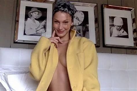 Bella Hadid Exposes Boobs As She Ditches Bra In Completely Open Jacket