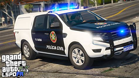 RONDAS VIATURA DA POLICIA CIVIL PCERJ GTA 5 ROTINA POLICIAL