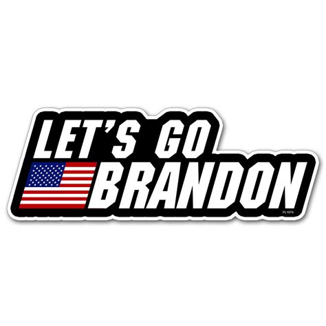 Usa Flag Let S Go Brandon Sticker Car Vinyl Decal Fjb Fck Joe Biden