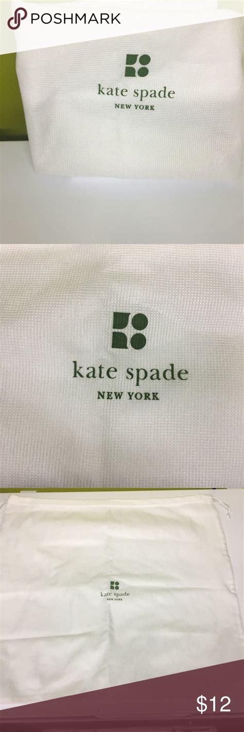 Kate Spade Drawstring Dust Bag Large White Kate Spade Large Bags