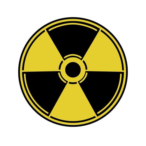 Icono De Vector De Contaminaci N Radiactiva Signo De Tr Bol En Un