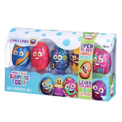 Jual Chu Chu Tv Peek And Play Surprise Eggs Abc Starter Set Original Shopee Indonesia