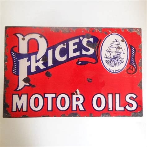 Prices - Motor Oil wall sign (1) - sheet metal - Catawiki