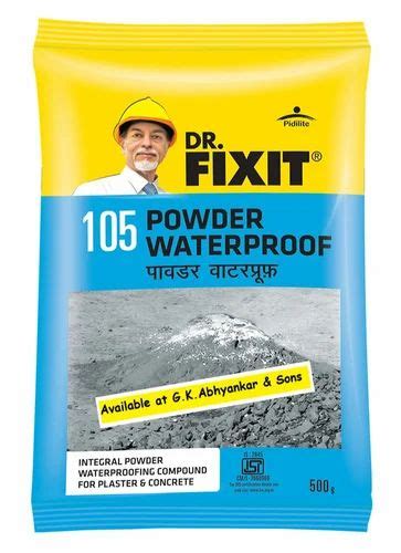 105 Dr Fixit Powder Waterproofing Compound Packaging Size 500g At Rs