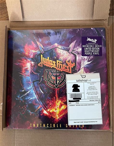 Judas Priest Invincible Shield Presale Exclusive Purple Colored Vinyl