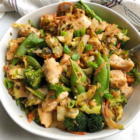 Chicken Cabbage Stir Fry Onebalancedlife