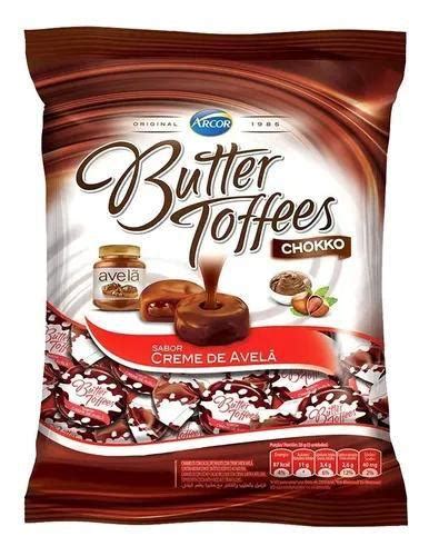 Bala Butter Toffees Creme De Avelã Arcor Pacote 500g Balas Magazine