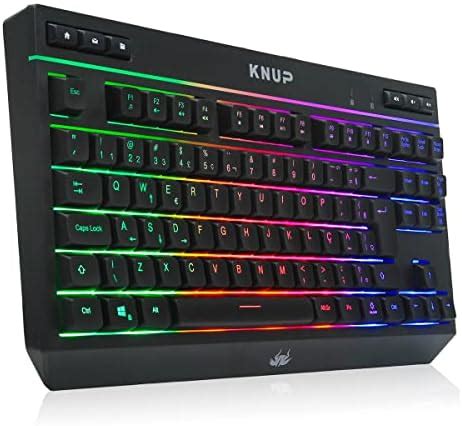 Teclado Semi Mec Nico Tkl Gamer Led Rgb Multim Dia Anti Ghosting Abnt