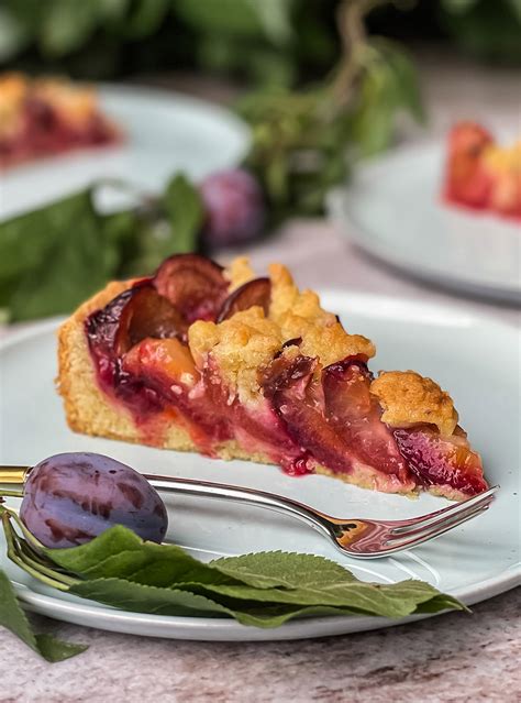 Ruck Zuck saftiger Pflaumenkuchen mit Streuseln S Küche