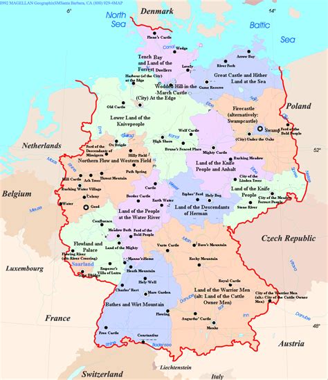 Top Pictures Map Of Germany In English Stunning