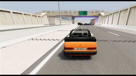 Massive Spike Strip Pileup Car Crashes 001 BeamNG Drive