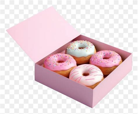 PNG Donut Box Food Confectionery Premium PNG Rawpixel