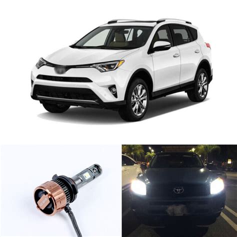 White LED 9005 9012 Low Beam Headlight Bulbs For 2013 2016 2017 Toyota