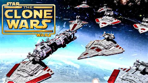 Star Wars The Clone Wars Massive Epic Space Battle Cinematic