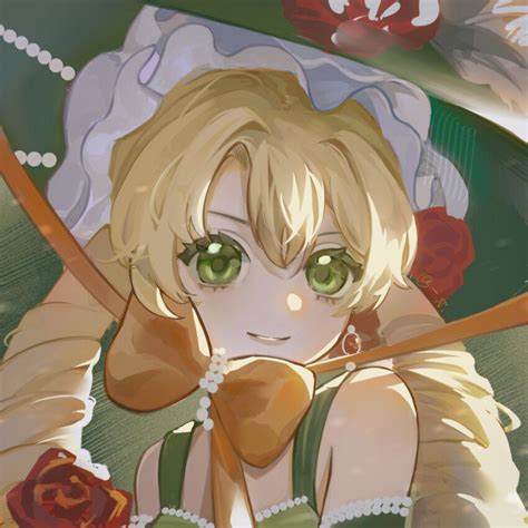 Sotheby Reverse Highres Girl Bare Shoulders Blonde Hair Bow Chin Strap Dress