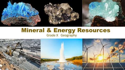 Mineral Resources And Energy Guide Ppt