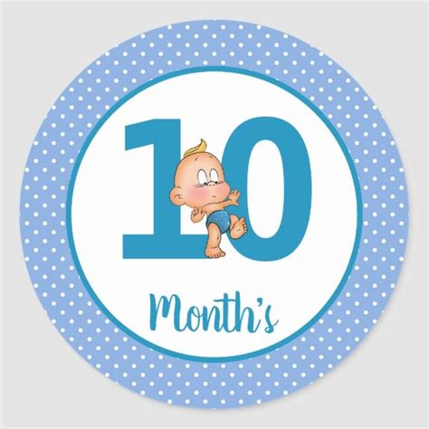 Baby Month Stickers Zazzle Baby Month Stickers Month Stickers