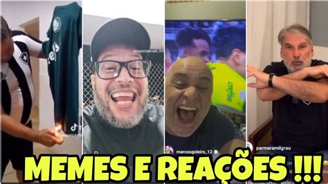 REACT BOTAFOGO 3X4 PALMEIRAS OS MELHORES MEMES E REAÇÕES