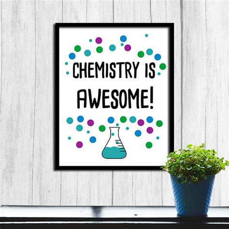 Chemistry Art Digital Download Chemistry Print Classroom Print - Etsy