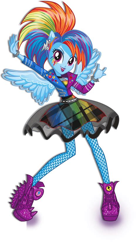 Image - Rainbow Dash Rainbow Rocks character bio art 2.png - My Little Pony Friendship is Magic ...