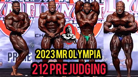 2023 Mr Olympia 212 Prejudging Shaun Clarida Vs Keone Pearson YouTube