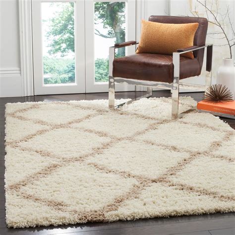 Safavieh Dallas Shag Ivory Beige 3 Ft X 5 Ft Area Rug SGD257B 3 The