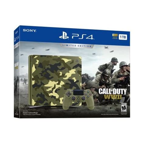 Playstation 4 Slim 1tb Limited Edition Console Call Of Duty Wwii Bundle