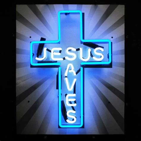 Jesus Saves Led Neon Sign Neon Signs Led Neon Signs Neon Light Signs