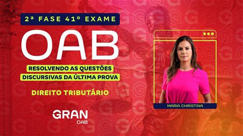 Fase Do Exame Oab Resolu O De Quest Es Discursivas Da Ltima