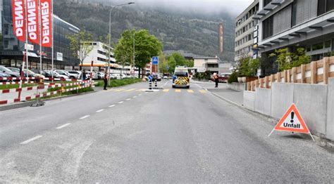 Chur GR Fussgängerin bei Unfall von Auto erfasst