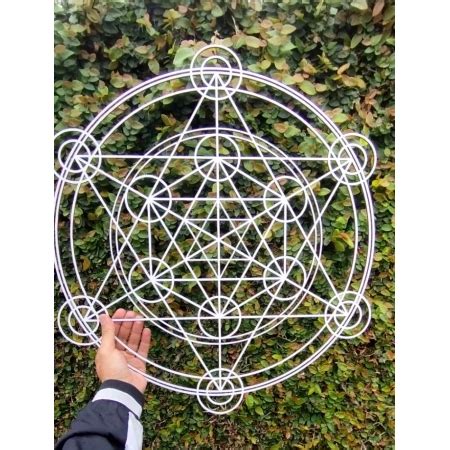 Mandala Cubo Metatron Geometria Sagrada Gravado Em Acrílico