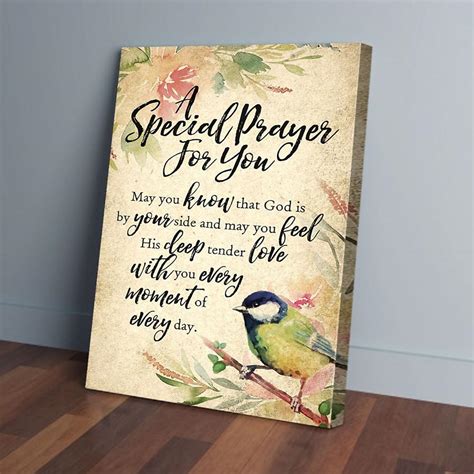 A Special Prayer For You Hummingbird Matte Canvas Wall Art The Daisy Shop